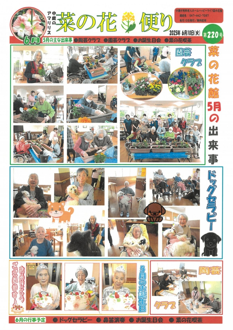 菜の花便り6月号