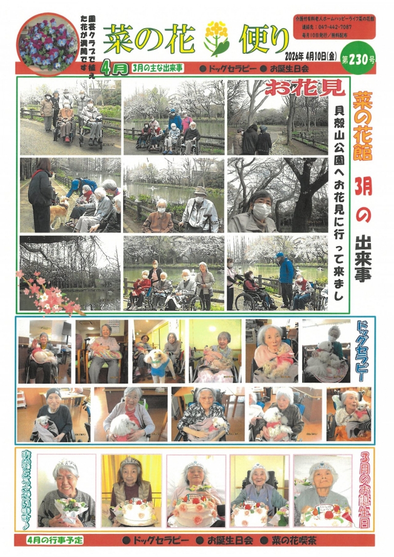 26.4月 菜の花便り